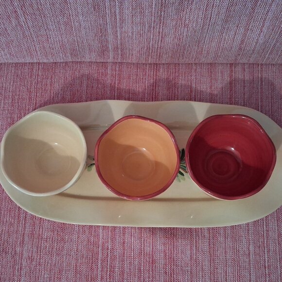 Gail Pittman Sienna 4 Pc. Tidbit Bowls and Tray Southern Living At Home - Picture 3 of 8